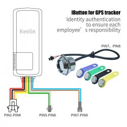iButton reader and iButton tags work with GPS tracker for driver ID identify